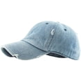 thumbnail image 6 of Washed Solid Vintage Distressed Cotton Dad Hat Adjustable Baseball Cap Polo Style, 6 of 7