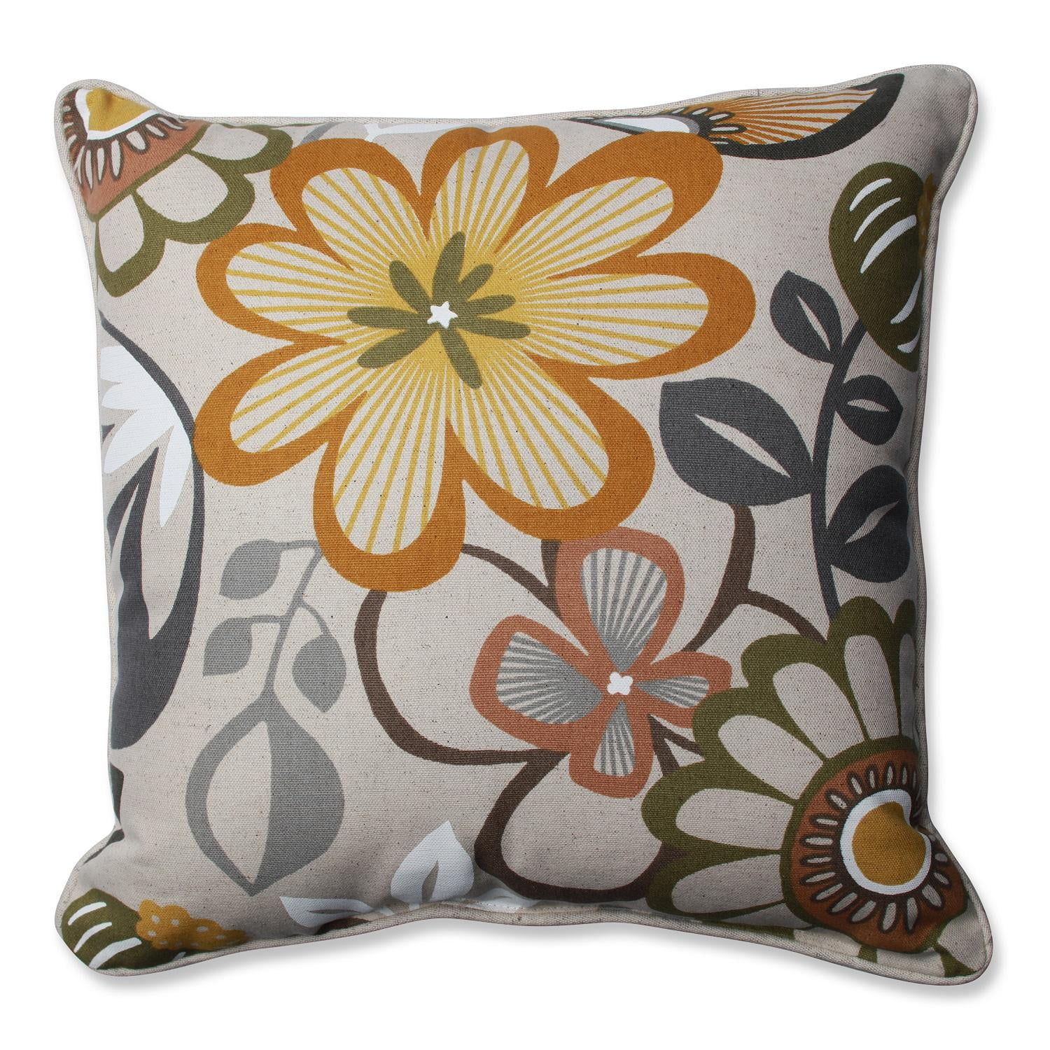 Gray and Green Divine Flower Decorative Indoor Corded