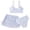 Beige, variant on BXSRUTA Girls Floral Print Bikini Swimsuit 3 Piece Set for Medium to Big Kids Tank Top with Skirtini and Bottoms