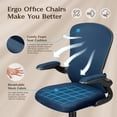 thumbnail image 3 of Silla de Oficina Ergonómica FelixKing con Soporte Lumbar Ajustable, Azul Marino, 3 of 7