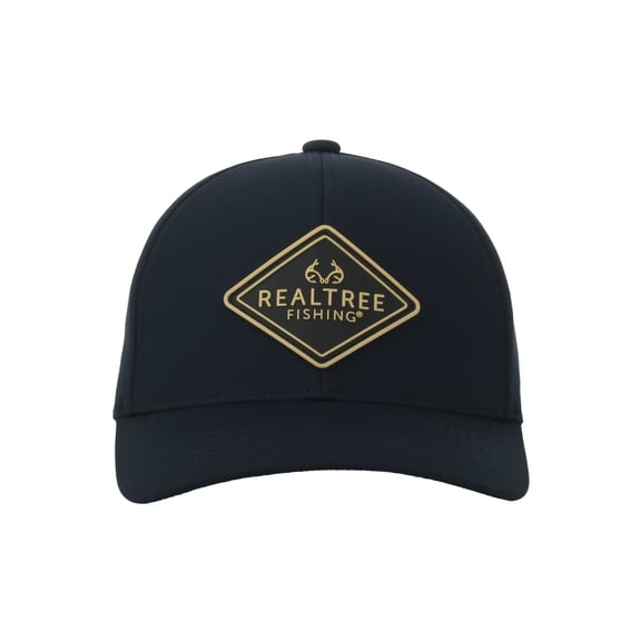 Navy Structured 6-Panel Fishing Cap with NXP Patch and Perforated Back