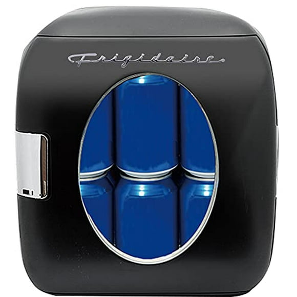 FRIGIDAIRE EFMIS462-BLACK 12 Can Retro Mini Portable Personal Fridge/Cooler for Home, Office or Dorm, Black