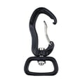 thumbnail image 2 of Heavy Duty Swivel Carabiner Clip with degree Rotatable Locking Carabiner Clip for Outdoor Activity Backpacking Hiking Climbing Black, 2 of 9
