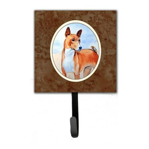 Red & White Basenji Leash or Key Holder