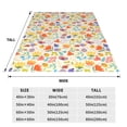 thumbnail image 3 of Pofeuu Insects In Plants Print Ultra-Soft Micro Fleece Blanket,for Bed Or Sofa,All Season Throw Blankets Flannel Blanket-60"x50", 3 of 7