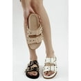 thumbnail image 6 of London Rag Jayata Metallic Stud Embellished Womens Sliders, 6 of 12