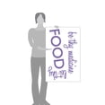 thumbnail image 3 of Let Thy Food Be Thy Medicine Kitchen Wall Art Cooking Quote Decal, 3 of 4