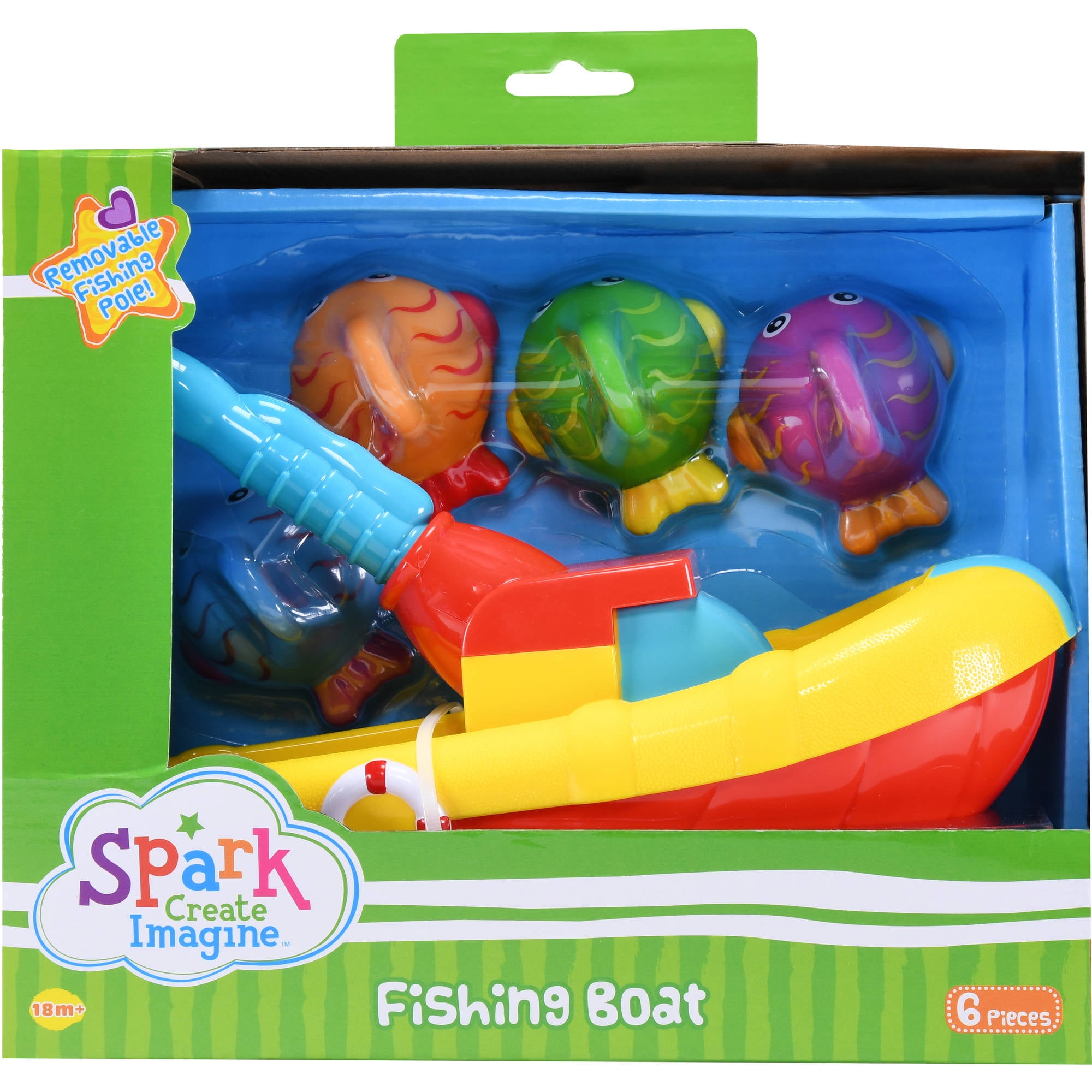 Spark Create Imagine Fishing Boat & Fish Bath Toy Set 