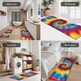 thumbnail image 5 of Colorful Rainbow Tie Dye Spiral Pattern Kitchen Rugs Sets Of 3,Kitchen Runner Rugs Non Skid Washable,Decorative Kitchen Floor Mats for Kitchen,Sink,Laundry,17"x30"+ 17"x47" + 17"x59", 5 of 6