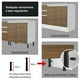 thumbnail image 3 of Cocina Integral Completa Esquinera Madesa Glamy 469cm 01 - Blanco/Marrón Madesa GCGL469001, 3 of 9