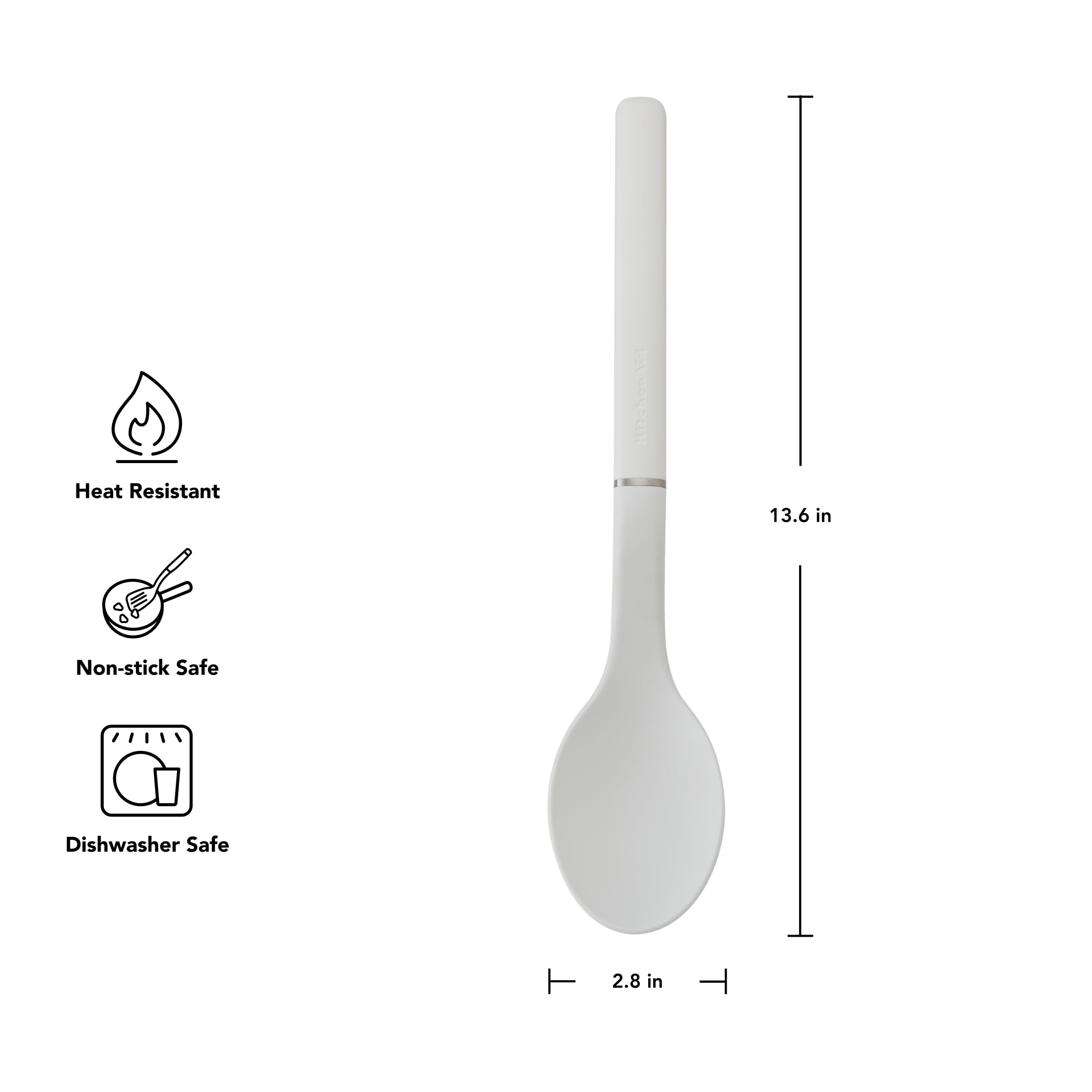 KitchenAid 3-Piece Cooking Utensils Set with Ergonomic Handles, Porcelain