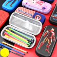 thumbnail image 3 of Estuche de lápices de Spiderman para oficina y escuela, funda de superhéroe de Marvel, bolsa de lápices de película, bolsa de bolígrafos para niños, regalo de papelería para estudiantes, 3 of 4
