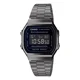 thumbnail image 1 of Reloj pulsera digital Casio A-168 con correa de acero inoxidable color plateado - fondo negro, 1 of 1