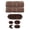 Chocolate, variant on Home Weavers Allure Collection 100% Soft Cotton Super Absorbent 2 Pcs Bath Towel Set & 2 Pc Bath Rug Combo, Machine Washable & Non Slip (Set of 4), Linen