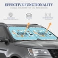 thumbnail image 3 of Kdxio Let'S Go On An Adventure Print 2-Piece Sun Shade Front Windshield - Foldable Car Front Window Sunshades For Most Sedans Suv Truck, 3 of 6