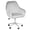 Cool Grey, variant on Impressions Vanity Kelly Makeup Vanity Chair with Adjustable Height and 360 Degree Swivel (Pink)