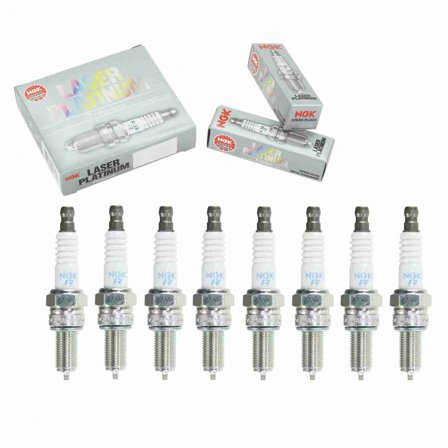 8 pc NGK 4717 Laser Platinum Spark Plugs for 92070-3707 Ignition Wire Secondary