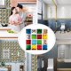 thumbnail image 5 of Azulejos de mosaico autoadhesivos para pared de baño, azulejos autoadhesivos 3D para bordes de azulejos de pared de cocina y baño, 20 hojas, 5 of 5