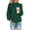 Green, variant on AOOCHASLIY Clothes Sweaters Womens Casual Soild Long Sleeve Thick Knit Pullover Turtleneck Sweater
