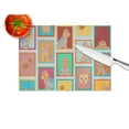 thumbnail image 4 of Lots of Blue and Tan Yorkie Glass Cutting Board Large 12 in x 15 in, 4 of 5