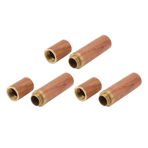 Sandalwood Sewing Needle Case Portable Wooden Sewing Needle Box and Practical Holder for Storage Organizing, 3 Pcs Set (5.9 inches / 15.0 cm)