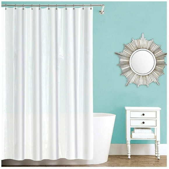 Rideau de Douche 8 Gauge EVA / Doublure - Blanc, 54 Pouces x 78 Pouces
