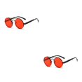 thumbnail image 4 of Sonducket 1 par de gafas de sol, montura redonda, lentes de cristal de repuesto fáciles de combinar, gafas universales de moda, gafas Tipo 2 2piezas, 4 of 6