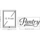 thumbnail image 2 of Pegatina de pared de PVC con diseño de rectángulo con palabras "Pantry", 6,9 x 14,1 pulgadas, color negro, extraíble, para decoración DIY., 2 of 4