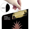 thumbnail image 4 of FMSHPON Rose Gold Pineapple Clipboard Hardboard Wood Nursing Clip Board and Pull for Standard A4 Letter 13x9 inches, 4 of 8