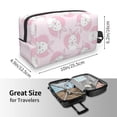 thumbnail image 4 of Goofa Cute Rabbit Printed Toiletry Bag with Handle,Large Capacity Travel Makeup Cosmetic Bag for Women, Carry on Airport Airline Compliant Bag, 4 of 9