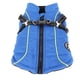 thumbnail image 5 of Ropa De Abrigo Para Perros, Chaleco Impermeable Cálido Para Mascotas, Chaqueta Con Correa Ajustable Para El Pecho, Reflectante Azul Suave Para Invierno, 5 of 7