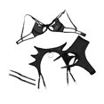 thumbnail image 3 of Gibobby Conjunto de lencería de encaje Conjunto de Liguero con Sujetador de Encaje, Lencería Elegante y Exquisita para Mujer para Noche de Bodas, Luna de Miel y Más(Negro, M), 3 of 4