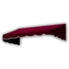 Awntech 4.38 Ft San Francisco Closed-Sided Fixed Awning Canopy (52.5in x 16in x 30in), Burgundy