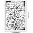 thumbnail image 6 of Calla Lily Flower Background Clear Stamps Vintage Floral Words Background Silicone Clear Stamp Seals for Cards Making DIY Scrapbooking Photo Journal Album Decoration, 6 of 8