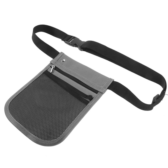 KONTONTY Grey Utility Belt Pouch for , Waist Bag with Large Front Storage Pocket for Essentials