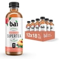thumbnail image 2 of 1 Pack | Bai Iced Tea, Narino Peach, Antioxidant Infused Supertea, Crafted With Real Tea (Black Tea, White Tea), 18 Fluid Ounce Bottles, 12 Count & 3x 16oz Plastic Cup with Strawless Sip-Lid, 2 of 5