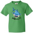 thumbnail image 3 of Inktastic Cute Whale Shark Says Hello Youth T-Shirt, 3 of 5