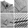 thumbnail image 6 of GENTS BLISS Men Dress Shirts Long Sleeve Stripe Shirts for Men Casual Business Button Down Men Shirts, 6 of 7