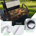 thumbnail image 5 of Golf Cart Seat Covers for 2 Seater,Christmas Soft Microfiber Cart Seat Towel Blanket,Pine Branch Red Golden Christmas Balls Absorbent Breathable Non Slip Bench Seats Protector for Golf Course 51"x31", 5 of 9