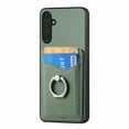 thumbnail image 2 of Allytech Galaxy A51 5G Wallet Case with Ring Holder Stand, Slim Fit Fashion Back Case with Cards Holder Lightweight Bumper Anti-Scratch Phone Case for Samsung Galaxy A51 5G - Green, 2 of 13