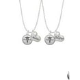 thumbnail image 2 of Delight Jewelry Silvertone Domed Black PharmD Mother & Daughter Heart Necklaces (Set of 2), 19"+2", 2 of 4