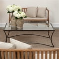 thumbnail image 2 of Jamie Young Co Kai Transitional Metal & Glass Coffee Table in Black/Clear, 2 of 7