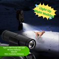 thumbnail image 4 of LAICAIW 16 ft Black Retractable Dog Leash with Dispenser and LED Light for Small Medium Large Dog or Cat up to 220 lbs, Anti-Slip Handle, Tangle Free, Reflective Nylon Tape by, 4 of 7