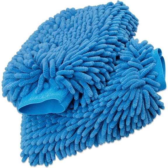 Super Absorbent Microfiber Sponge Premium Wash Sponge Professional Auto Wash and Clean Sponge Soft Car Wash Mitts for Perfect Car, Boat, Truck & Motorcycle Detailing Kit Care(Sky Blue)