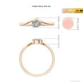 thumbnail image 5 of ANGARA Natural Pear Diamond Wave Shank Solitaire Ring in 14K Rose Gold for Women (Size-6x4mm| Color-K| Clarity-I3) | April Birthstone, Anniversary, Jewelry Gift for Women | Natural Diamond Ring, 5 of 9