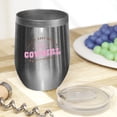 thumbnail image 2 of It's Not Easy Being a Cowgirl, but If the Boots Fit with Cowboy Hat Art Merch Gift, Stainless Steel 12oz Wine Tumbler, 2 of 5