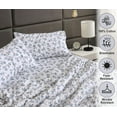 thumbnail image 6 of RUVANTI Flannel Sheets Queen Size - 100% Cotton Double Brushed Bed Sheets, Deep Pockets 16 Inches Queen Sheet Set, All Seasons Breathable & Extra Soft - Warm & Cozy, 4 Piece, Cloud Nine, 6 of 8