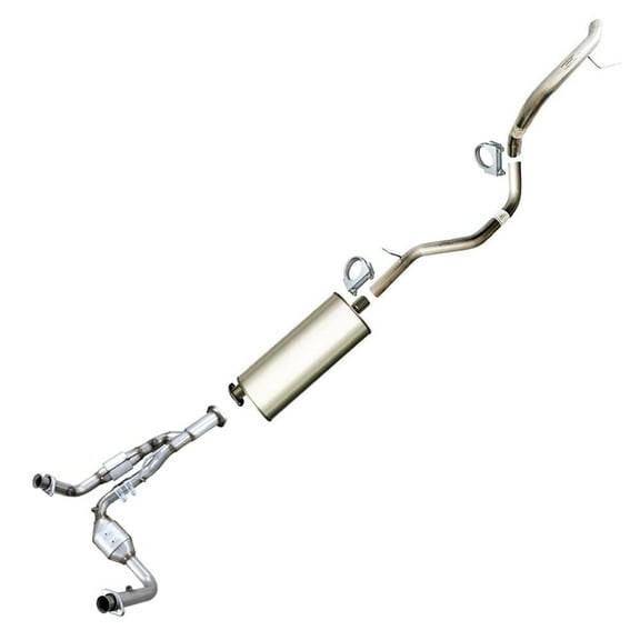 Stainless Steel Complete Exhaust Kit for 2006-2009 Jeep Commander 4.7L - Direct Fit