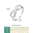 thumbnail image 6 of ChicSilver Simulated Opal 925 Sterling Silver Infinity Knot Rings Cubic Zirconia Wedding Band for Women Girls Mother's Day Gift (Size 5-12), 6 of 7