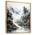 thumbnail image 2 of Designart "Misty Fjords Alaska I" Landscapes Floater Framed Canvas Print, 2 of 7